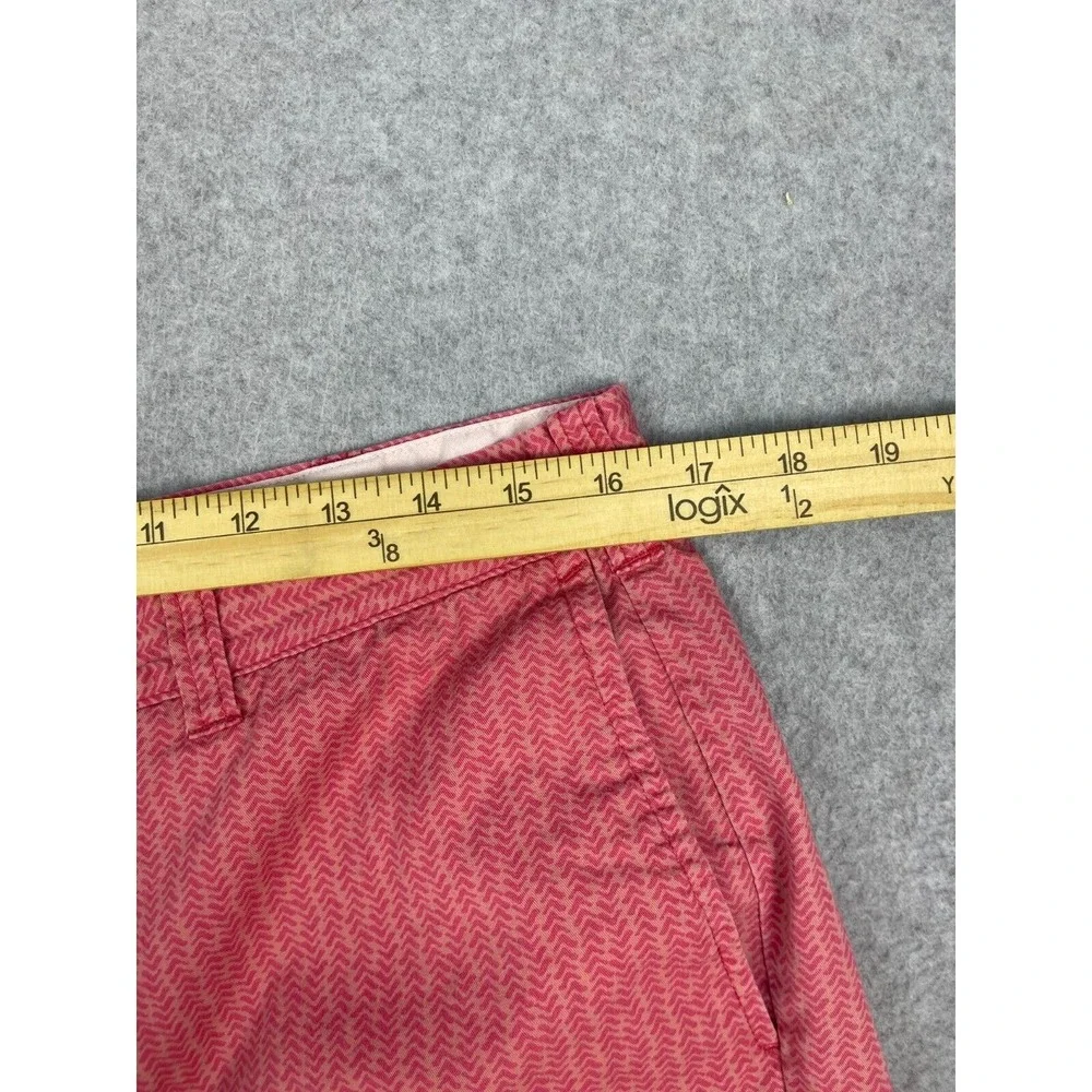 J Crew Gramercy Cotton Shorts Men's 34 Pink Pattern Preppy‎ Beach Summer Chino